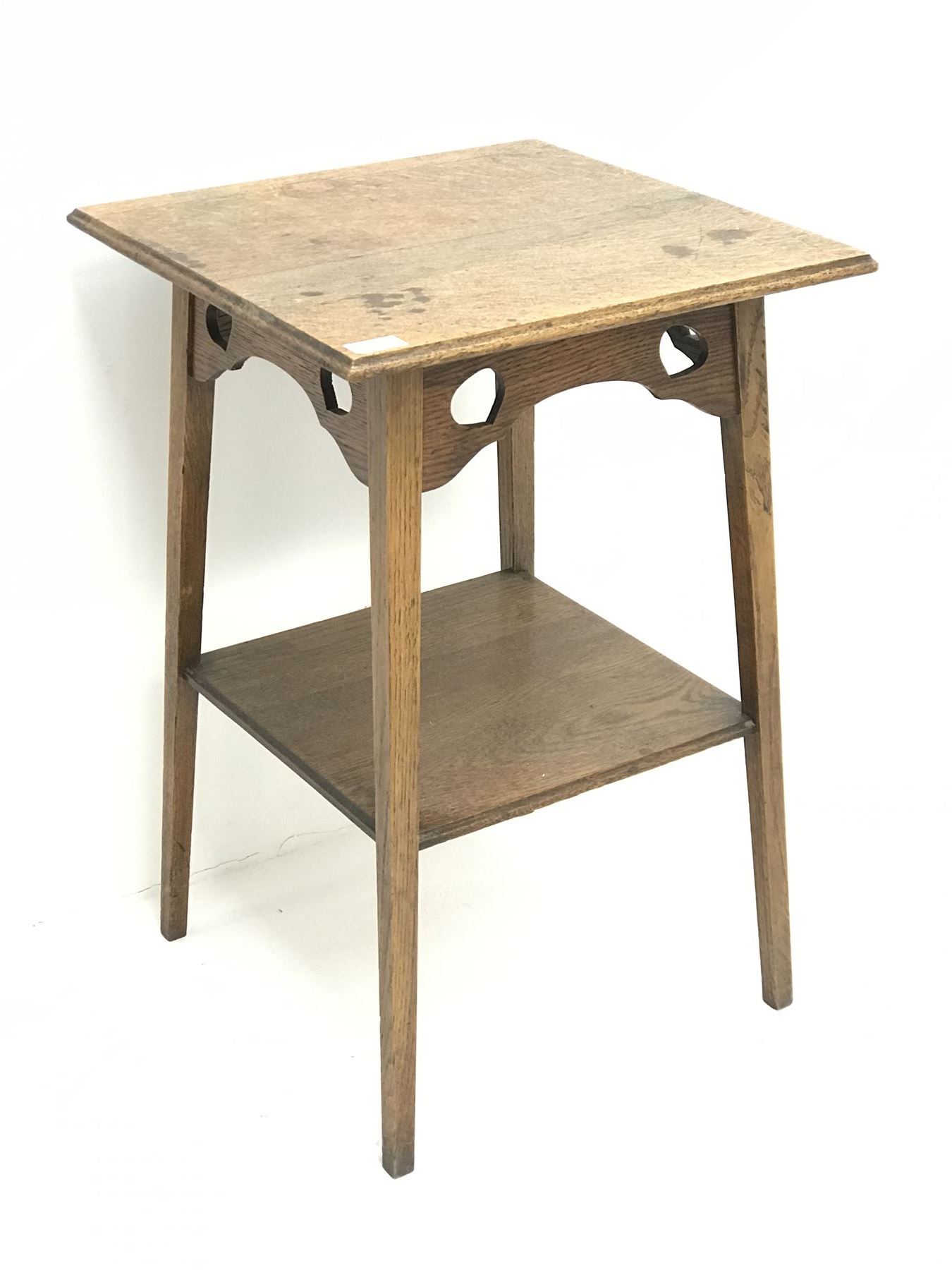 Arts & Craft table, joining undertier, stile supports 