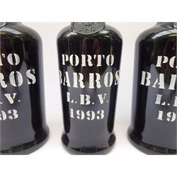 Porto Barros L.B.V. 1993 port, 75cl, 20%vol, four bottles