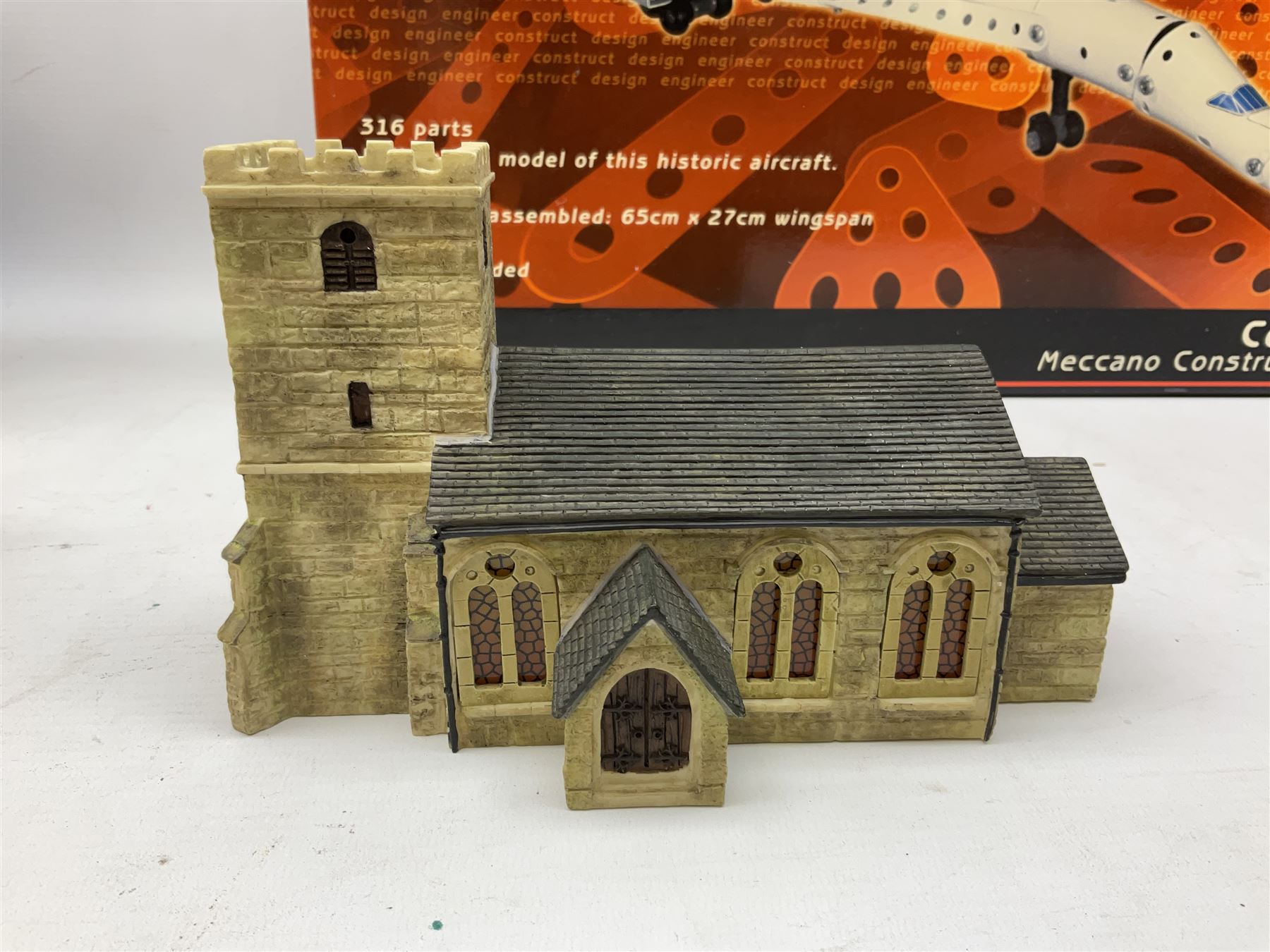 Meccano Construction Set - 'Concorde'; and Hornby Skaledale 'St. Michaels Church'; both boxed (2)