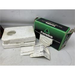 Roundhouse G scale, gauge 1 0-6-0, live steam tank locomotive ‘Lady Anne’, in crimson, black and brass livery, unboxed, together with a Futaba digital proportional radio control system