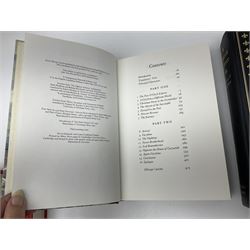 Folio Society - fifteen volumes including ten by Thomas Hardy, together with The Waning of the Middle Ages and Doctor Zhivago, etc, all missing slip covers 