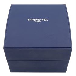 Raymond Weil Parsifal gentleman's stainless steel quartz wristwatch, model No. 9331 diamond dot dial, boxed with papers 