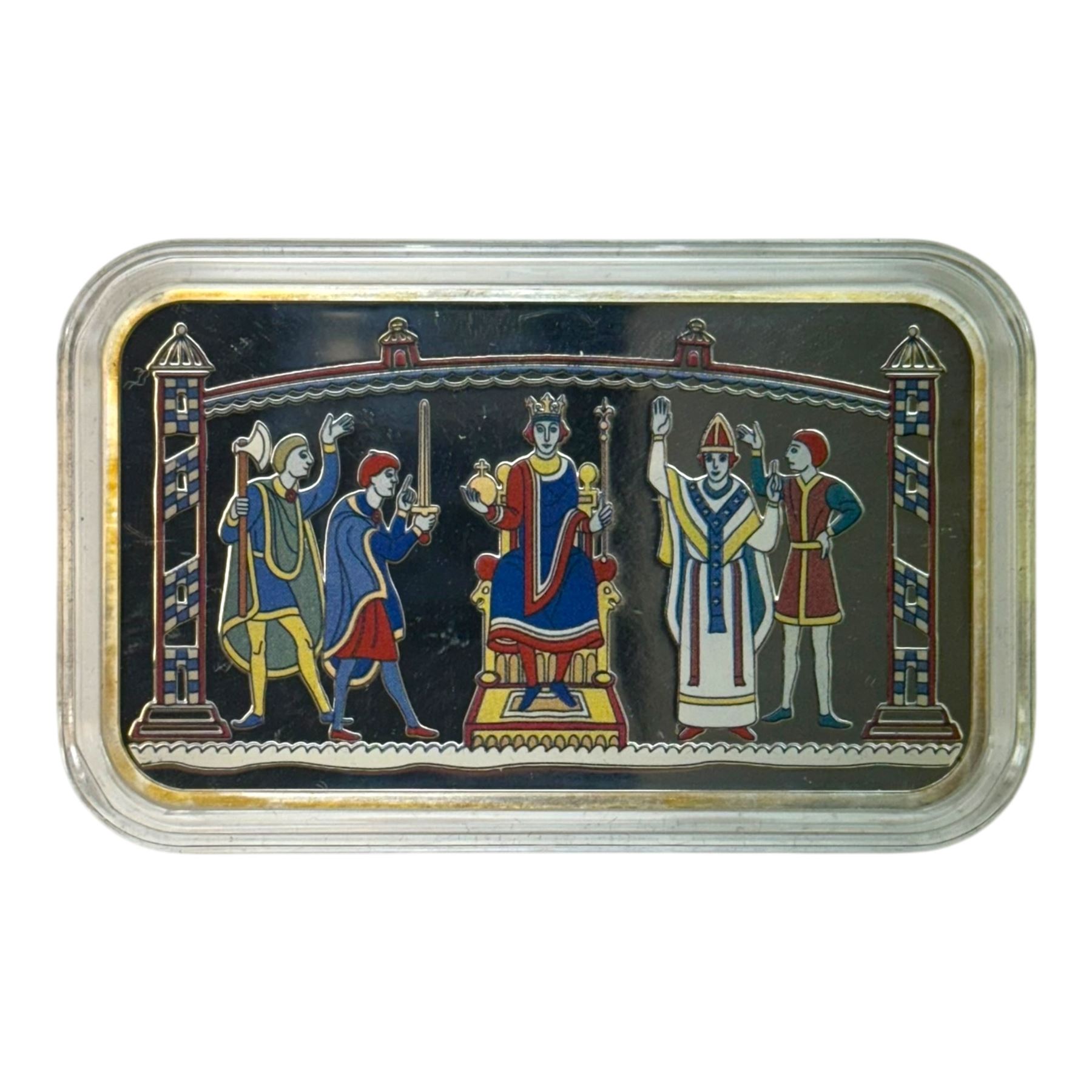 Five silver proof coins, comprising The Royal Mint United Kingdom 2016 'Shakespeare' one ounce two pounds, 2017 'Britannia' one ounce two pounds, Bailiwick of Jersey 2016 'Battle of Hastings' ten pounds coin bar, 2018 '100 Years of the Royal Air Force' five pounds and South Africa 'Krugerrand' one ounce, all cased with certificates