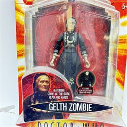 Character Options Doctor Who action figures, to include The Doctor & RC K9, Radio Controlled Dalek, Gelth Zombie, Scarecrow, Judoon Captain, The Master, Lilith, Martha Jones and Weeping Angel, all boxed or carded