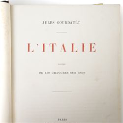 Limiers, Henri-Philippe de - 'Annales de la Monarchie Francoise' published Chez L'Honore  
& Chatelain, Amsterdam 1724, three volumes in one, sixty three full page plates, full calf, Gourdault, Jules - L'Italie' published Paris 1877, decorative boards, aeg, and 'Tableaux de la Revolution Francoise' with forty engraved plates out of forty eight (3)