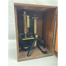 Two R & J Beck microscopes, no 22512 and no 25117, both in original wooden boxes 