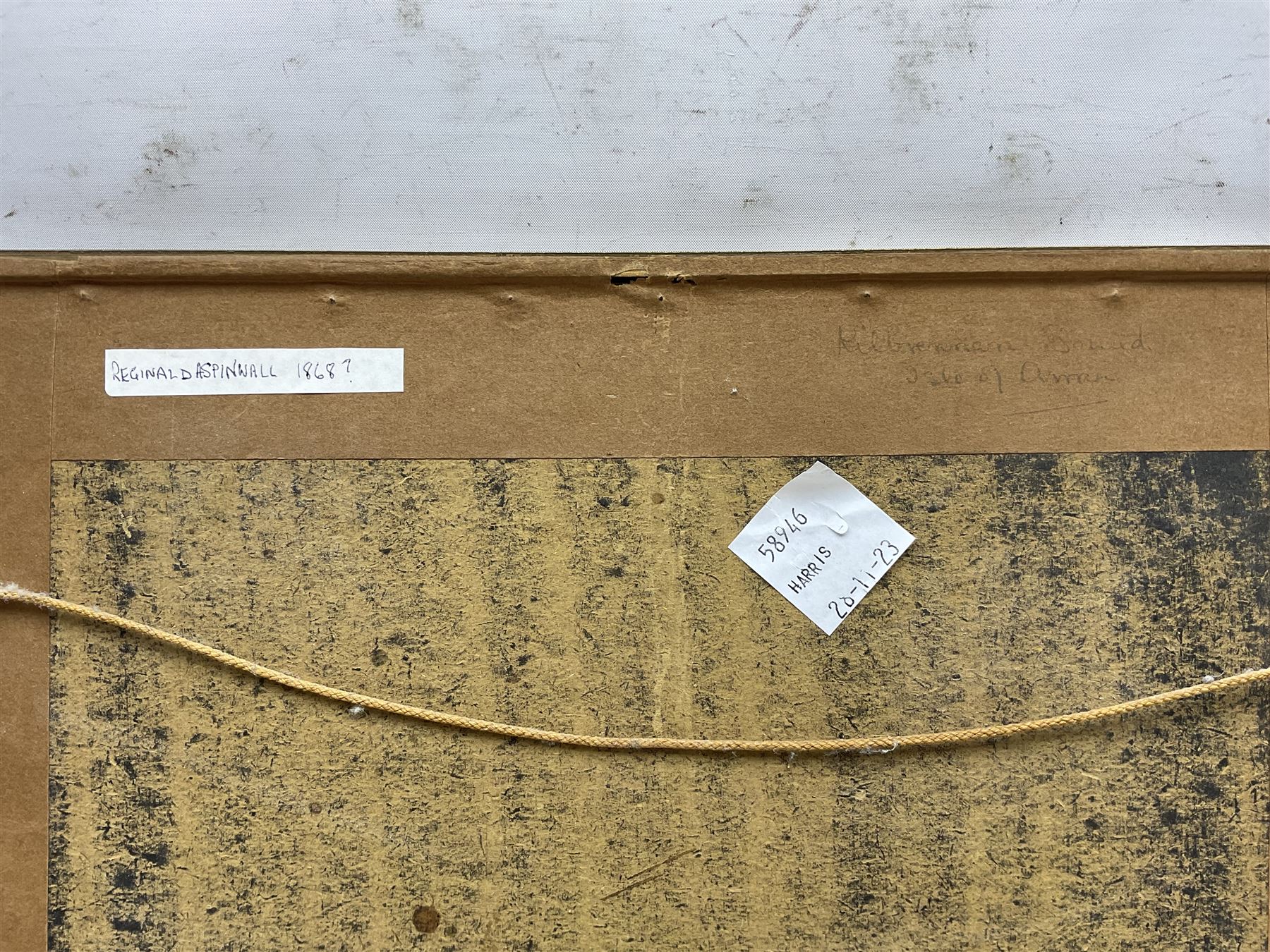 Reginald Aspinwall (British 1858-1921): 'Kilbrannan Sound - Isle of Arran', gouache signed and dated 1888, titled verso 16cm x 23cm