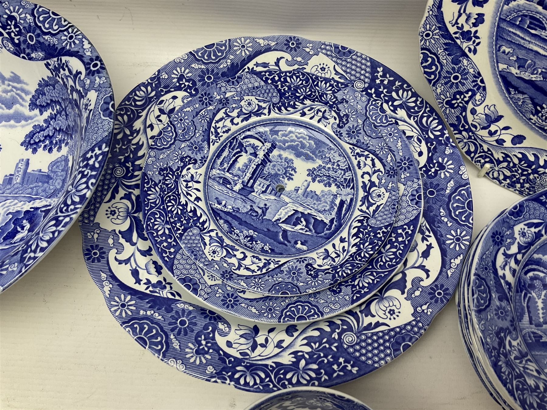 Spode Italian pattern blue and white ceramics Ceramics 97019