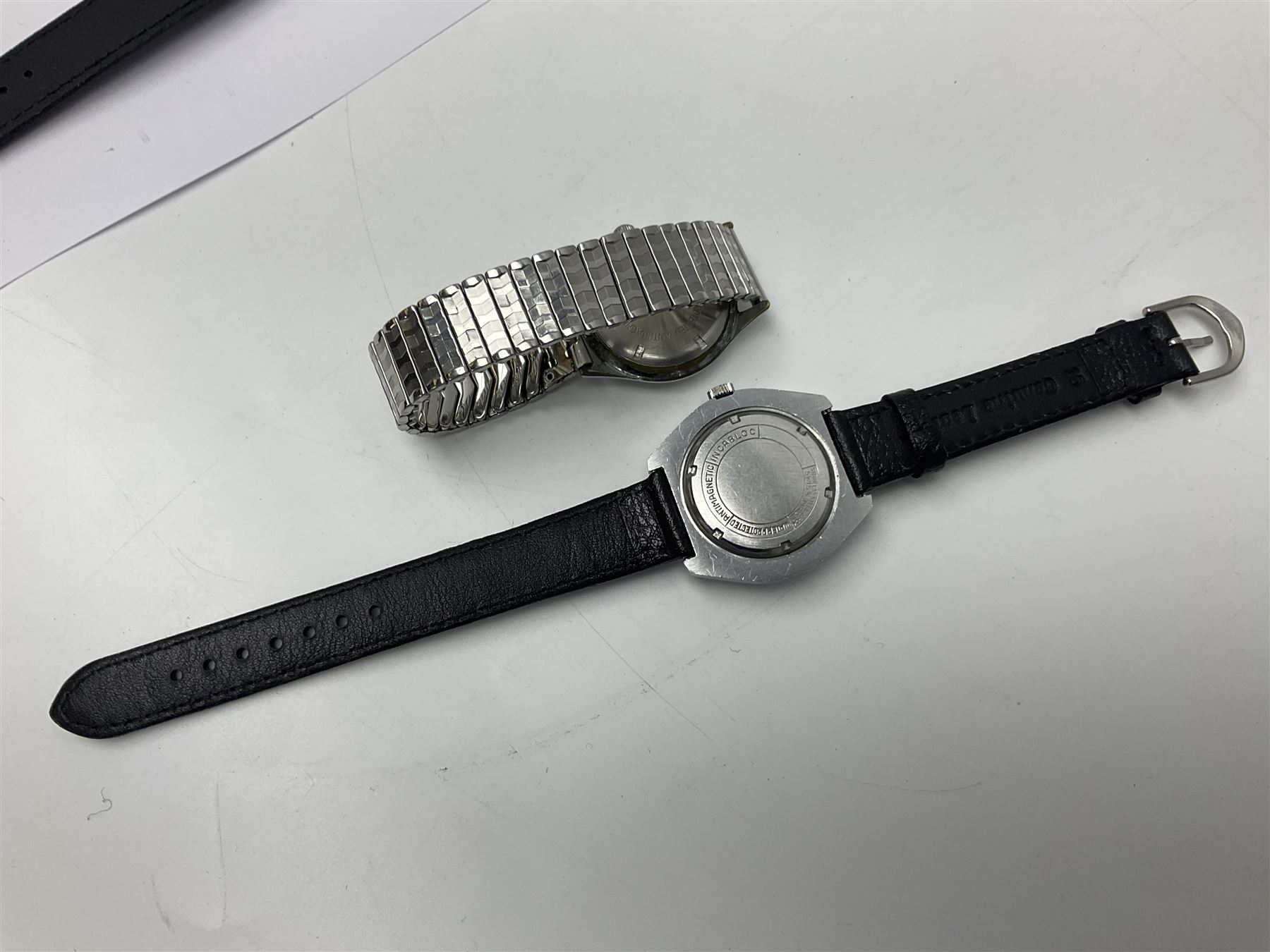 Paul Buhre RotoDato 21 jewels automatic wristwatch and nine manual wind wristwatches including Movado, Sterling, Visconte, Roamer, Avia and Ultra