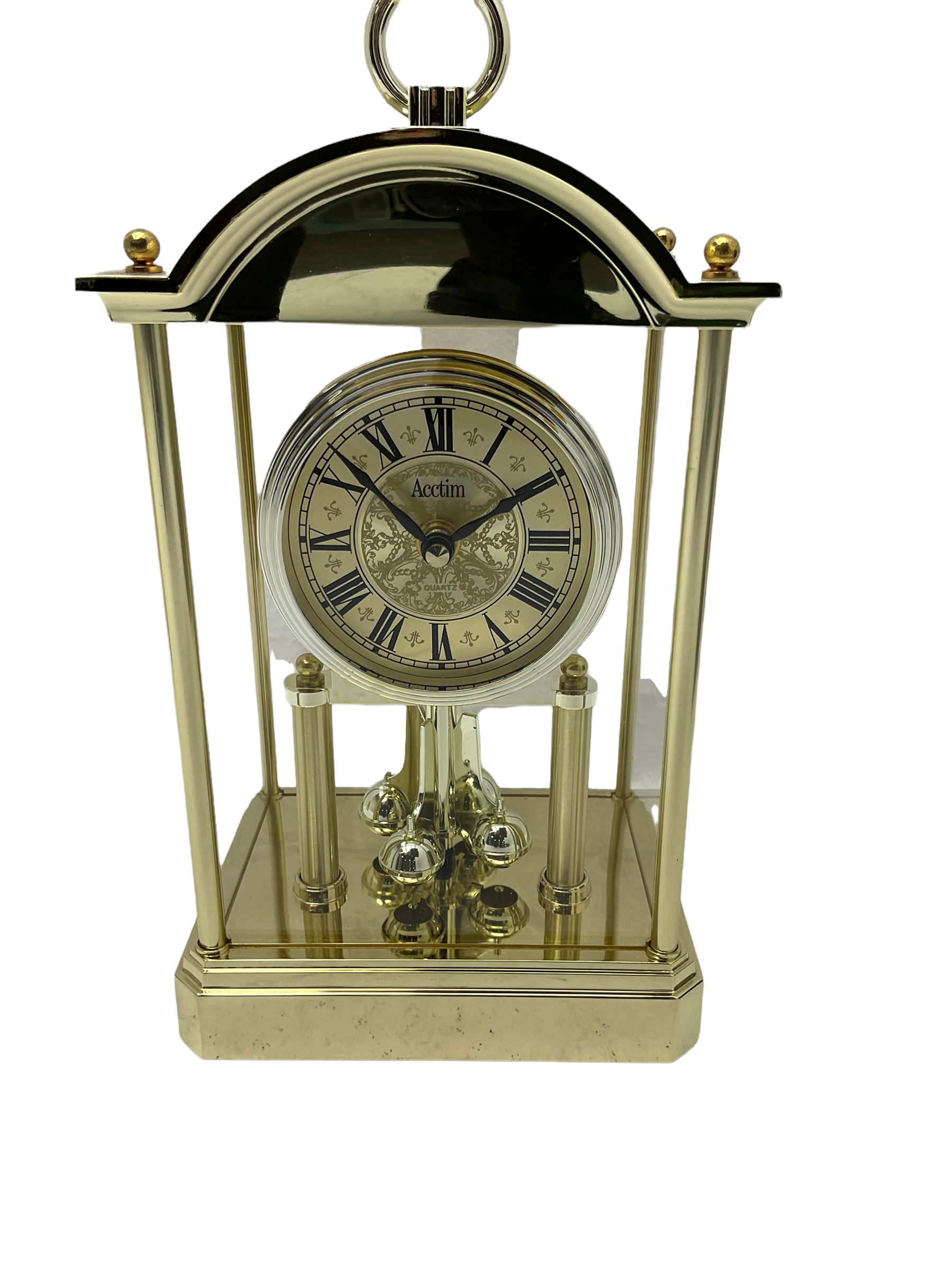 Three quartz mantle clocks and one 1930s mantle clock Collectors