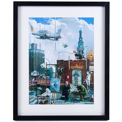 Gary Saunt (British Contemporary): 'Hull Dreams', set of four prints signed in pen 39cm x 29cm (three framed) (one unframed) (4)