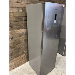 Kenwood upright freezer, eight drawers with ice box, grey finish