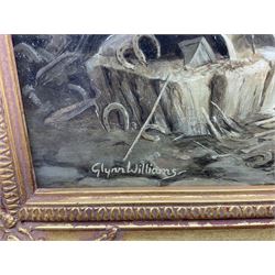 Glynn Williams (British 1955-): The Blacksmith, oil on board signed 30cm x 40cm