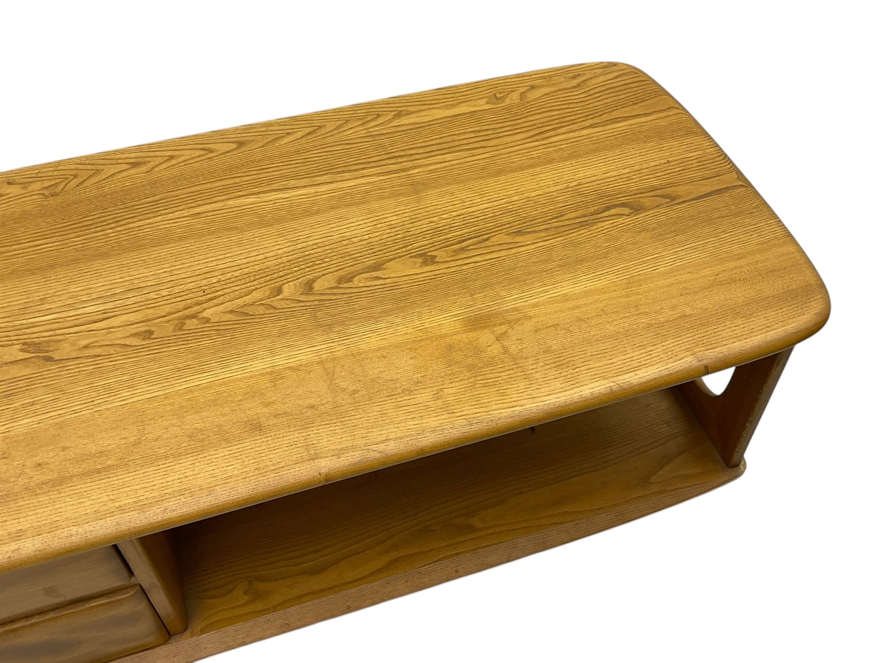 Lucian Ercolani for Ercol - mid-20th century elm and beech 'Minerva' coffee table