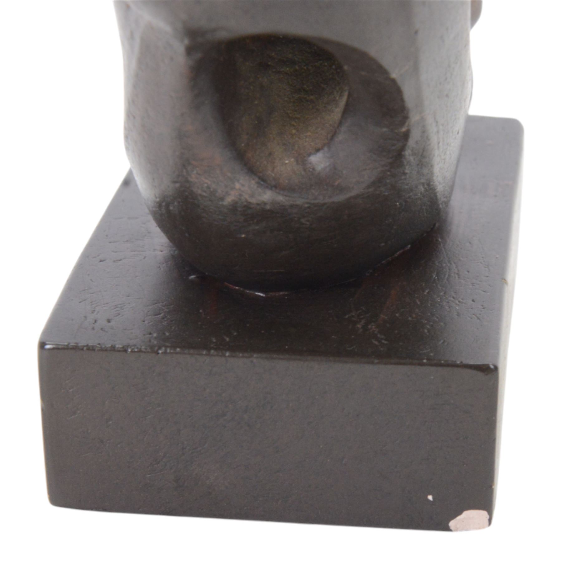 Bronzed 'Wedding Rings' sculpture after Jan Martel, H35cm