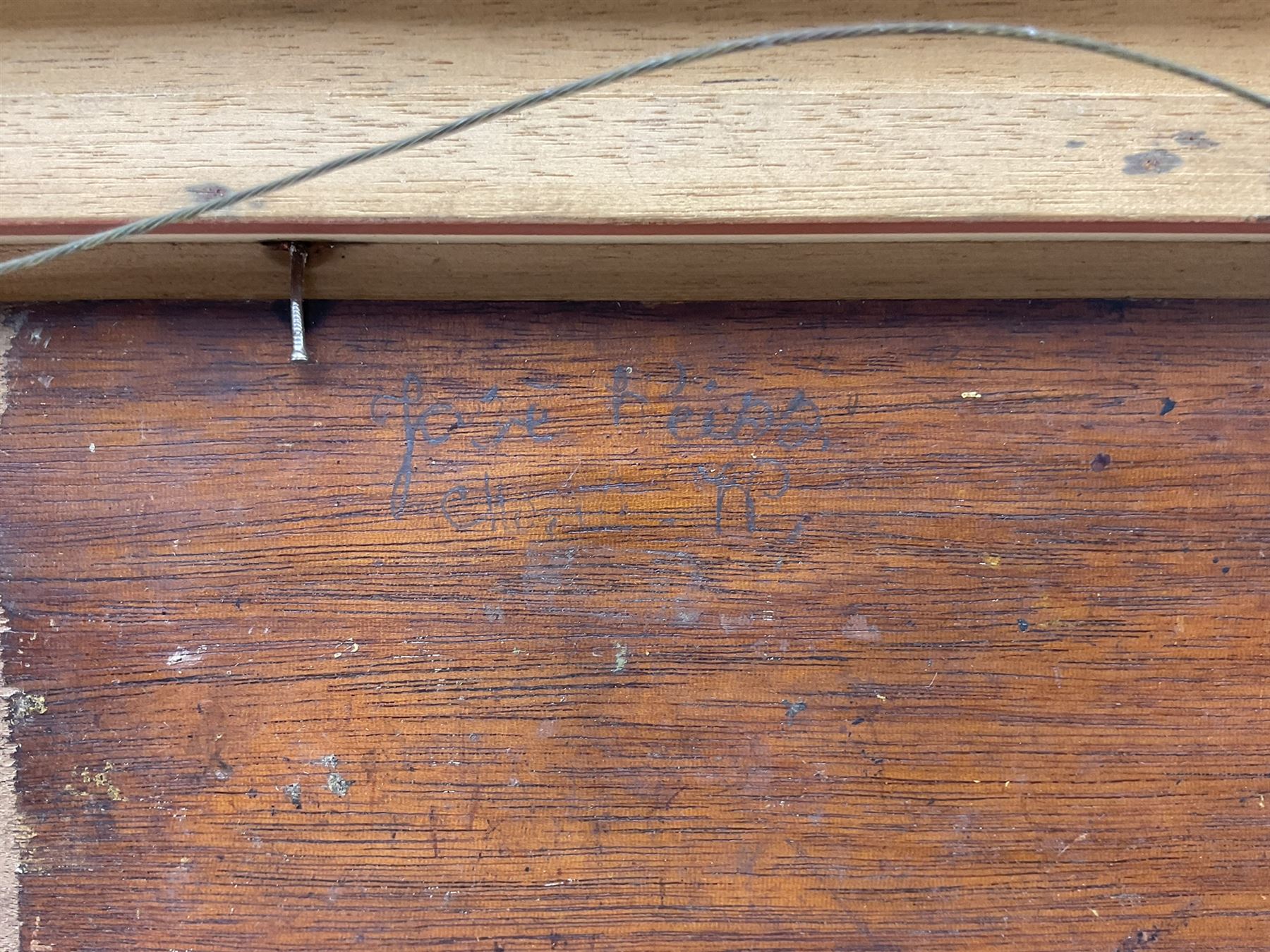 José Weiss (British 1859-1919): Cattle Resting, pair oils on mahogany panel, signed verso 13cm x 23cm (2)