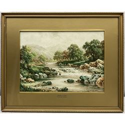 Charles A Bool (19th/20th Century): 'Betws-y-Coed' and 'On the Conway', pair watercolours signed, titled on the mounts 27cm x 37cm (2)
