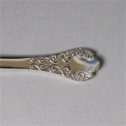 Two Late 20th century silver spoons, each with Queen Elizabeth II Coronation hallmark for C J Vander Ltd, London 1952 & 1953, L16cm