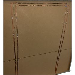 Georgian style wooden double fronted three-storey dolls house with pale blue stucco finish under a faux tiled roof with two chimney stacks, the double hinged front opening to reveal six fully decorated rooms with floor coverings, central staircase, porcelain fitted bathroom, kitchen with deep white sink and Aga cooker, electric lighting with adaptor, fully furnished with French style and other furniture, grand piano etc, and comprehensive range of accessories H82cm W61cm D31cm