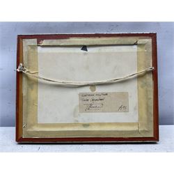 Trevor Grimshaw (British 1947-2001): 'Northern Milltown', graphite signed, titled on label verso 12cm x 18cm 