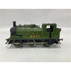 ‘00’ gauge - three kit built locomotives comprising Class J83 0-6-0T no.8477 finished in LNER green; GWR Class 4575 2-6-2T no.4589 finished in GWR green; GCR Class 9N/A5 4-6-2T no.169 finished in GCR green (3) 