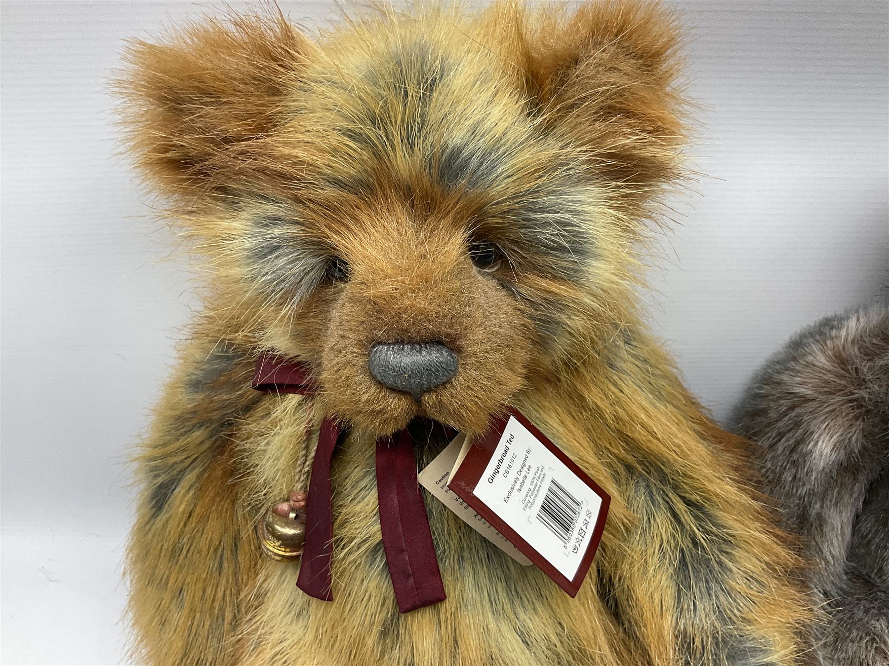 Two large Charlie Bears, comprising Gingerbread Ted CB161612, and Martin CB161641, each designed by Isabelle Lee, both with tags 
