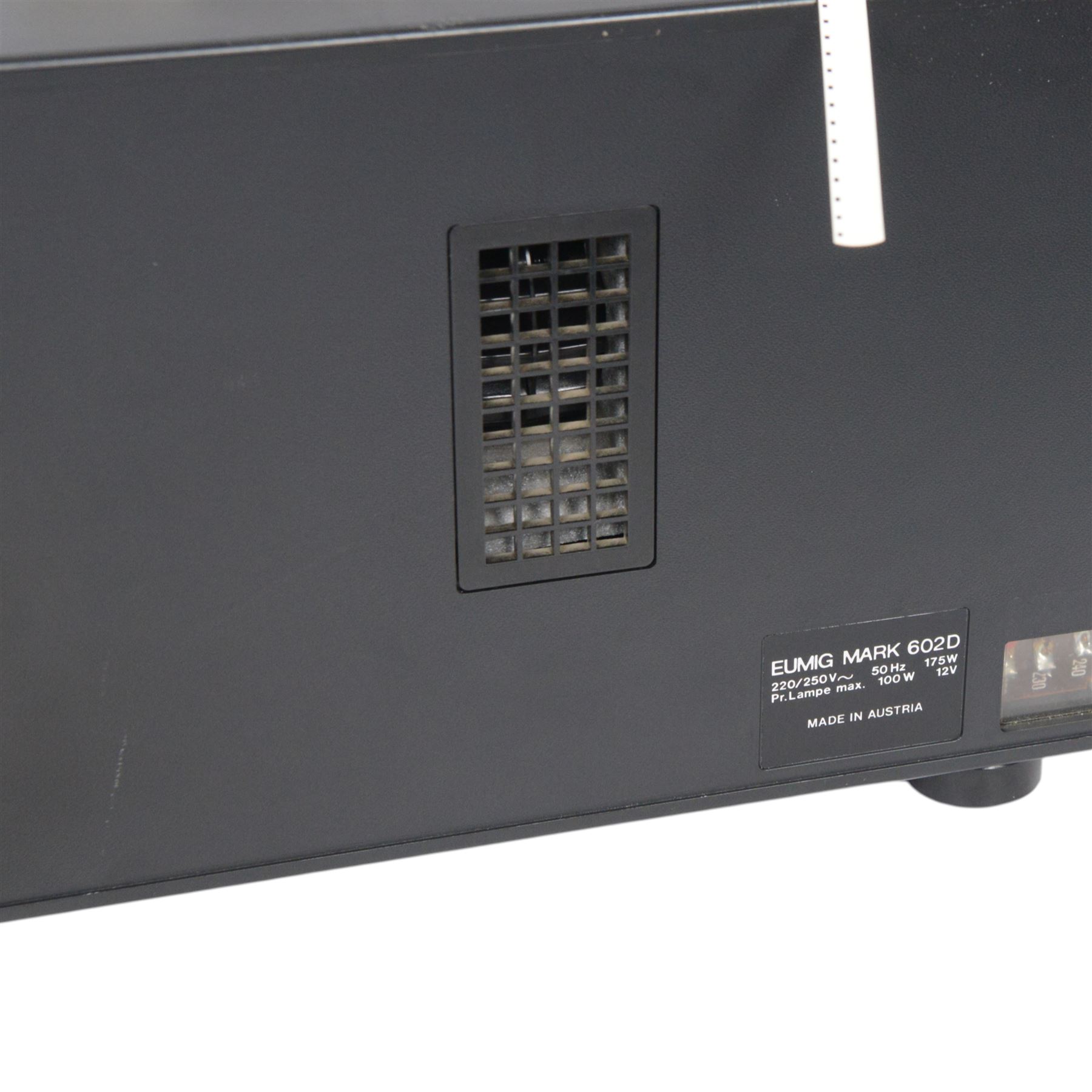 Two Eumig projectors, comprising Mark 602 D and R2000 examples, one in tartan carry case, the other boxed