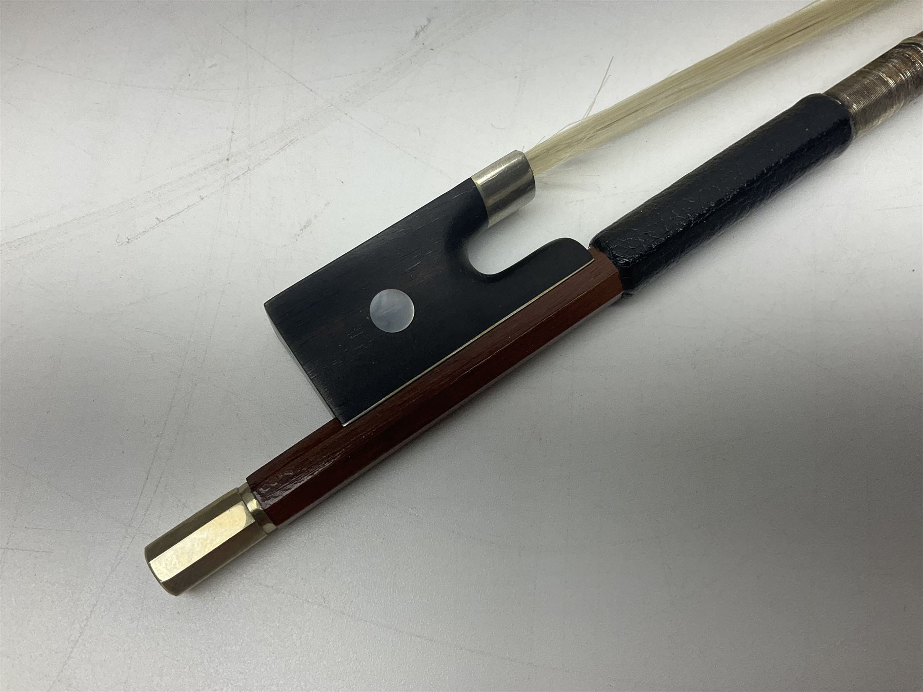 German trade violin in the Steiner style c1900 with 35.5cm two-piece maple back and ribs and spruce top L59cm overall; in fitted carrying case with two bows; and a Saxony violin with 35.5cm one-piece maple back and ribs and spruce top L58.5cm overall (2)