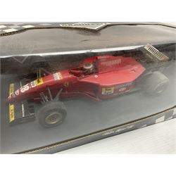 Four Paul's Model Art 1:18 scale racing cars - Ferrari 412 T2 G