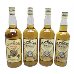 The Claymore Scotch whisky, 40% vol, 1l, three bottles and 70cl, one bottle