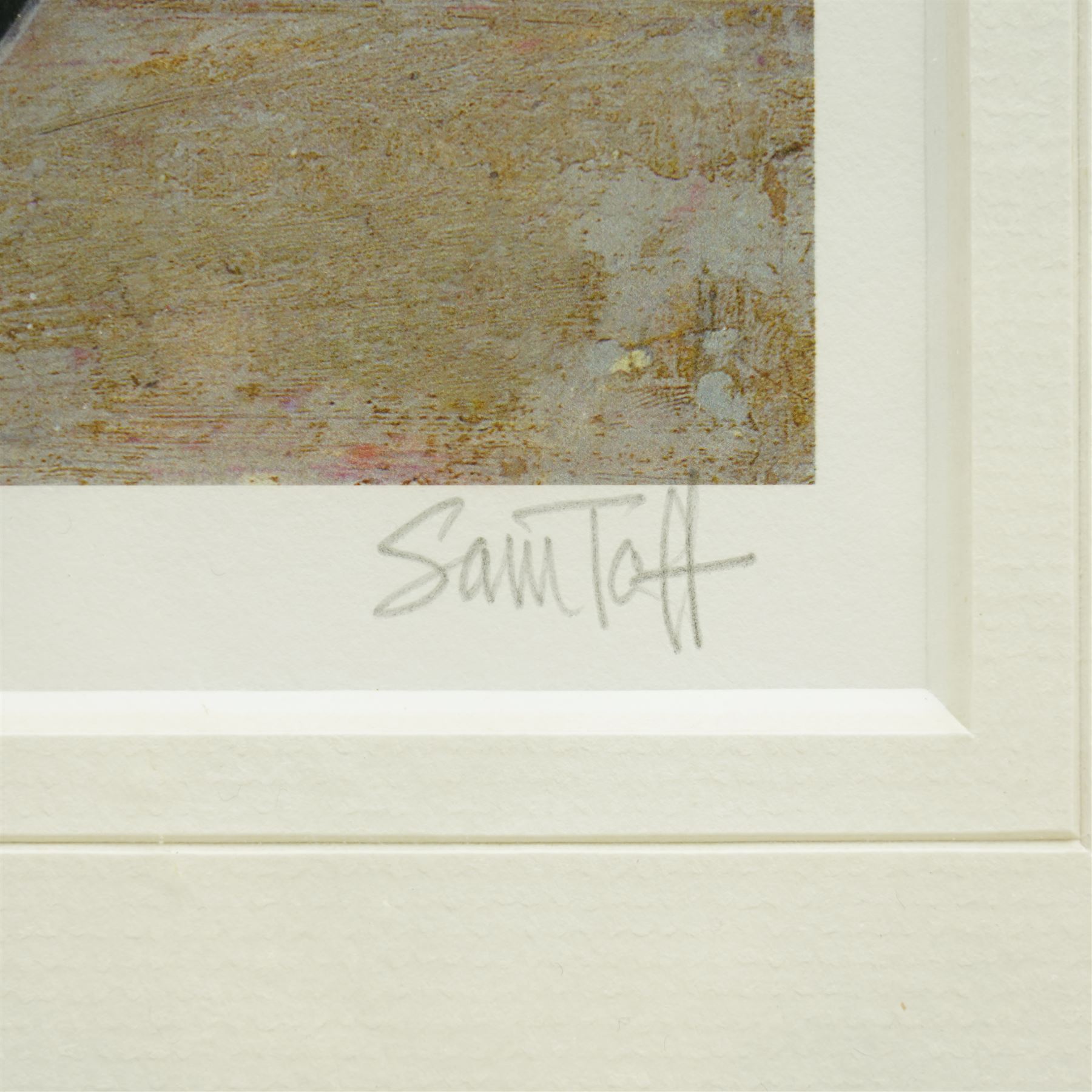 Sam Toft (British 1964-): 'Room with a View' 'Tea for Two' 'On the Edge of the Sand' and 'A Penny for your Thoughts', set five colour prints, two limited edition signed and titled in pencil max 34cm x 86cm (5)