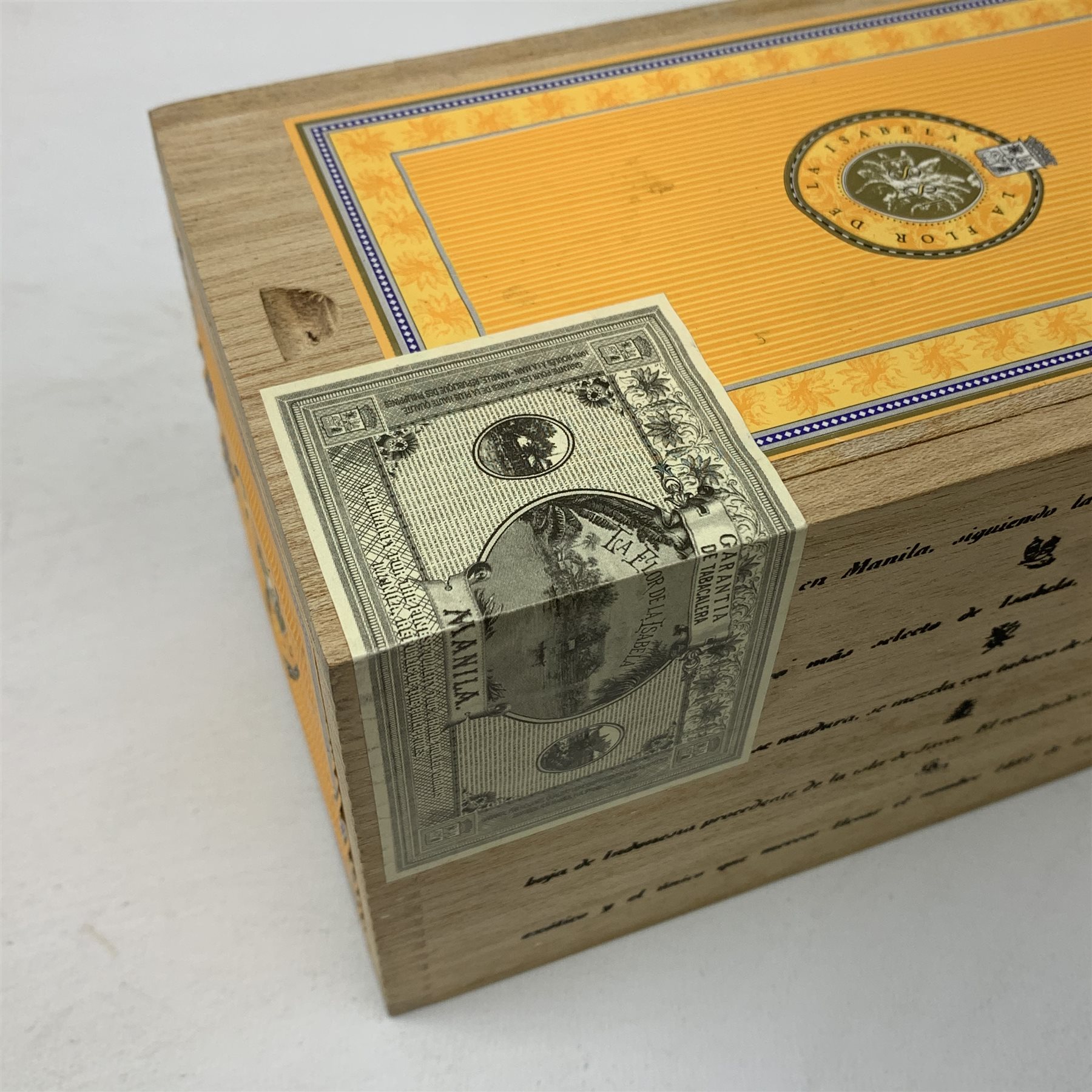 La Flor de la Isabela, 25 Double Corona 1881 cigars in sealed wooden box