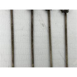 Nine WW2 German lapel pins including five Infantry Assault, Tank Assault etc 