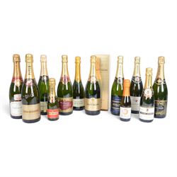 Mix champagne, including Taittinger 2004 Millesime, Piper-Heidsieck 1985 brut, Nicolas Feu...