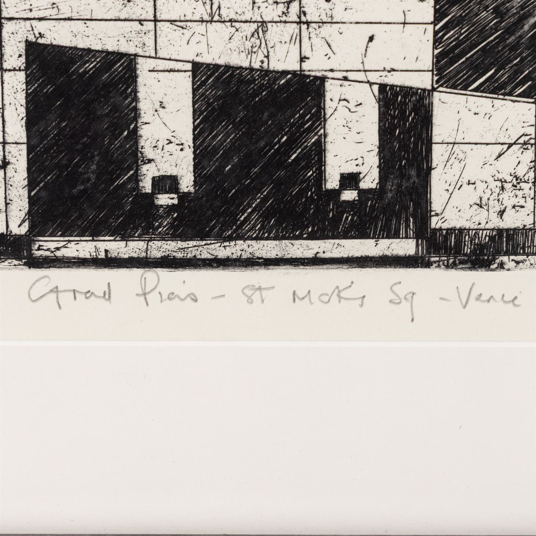 Kane Cunningham (British 1961-): 'St Mark's Square - Venice', etching with aquatint signed titled and numbered 2/60 in pencil 30cm x 33cm