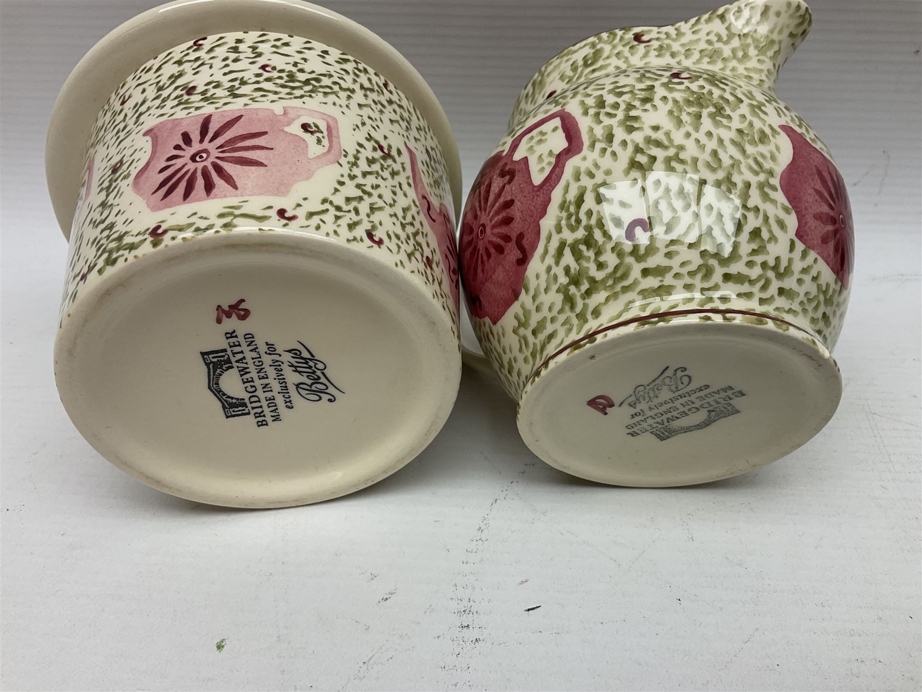 Emma Bridgewater for Betty's Tearoom teapot , sugar bowl and milk jug (3)