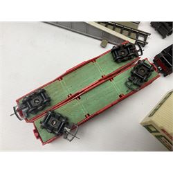 Tri-ang/Hornby '00' gauge - Princess Class 4-6-2 locomotive 'Princess Elizabeth' No.46201 with tender; Battle Space Turbo Car, boxed; four passenger coaches, buffet car, track cleaning car and eight wagons, all boxed; and various other accessories