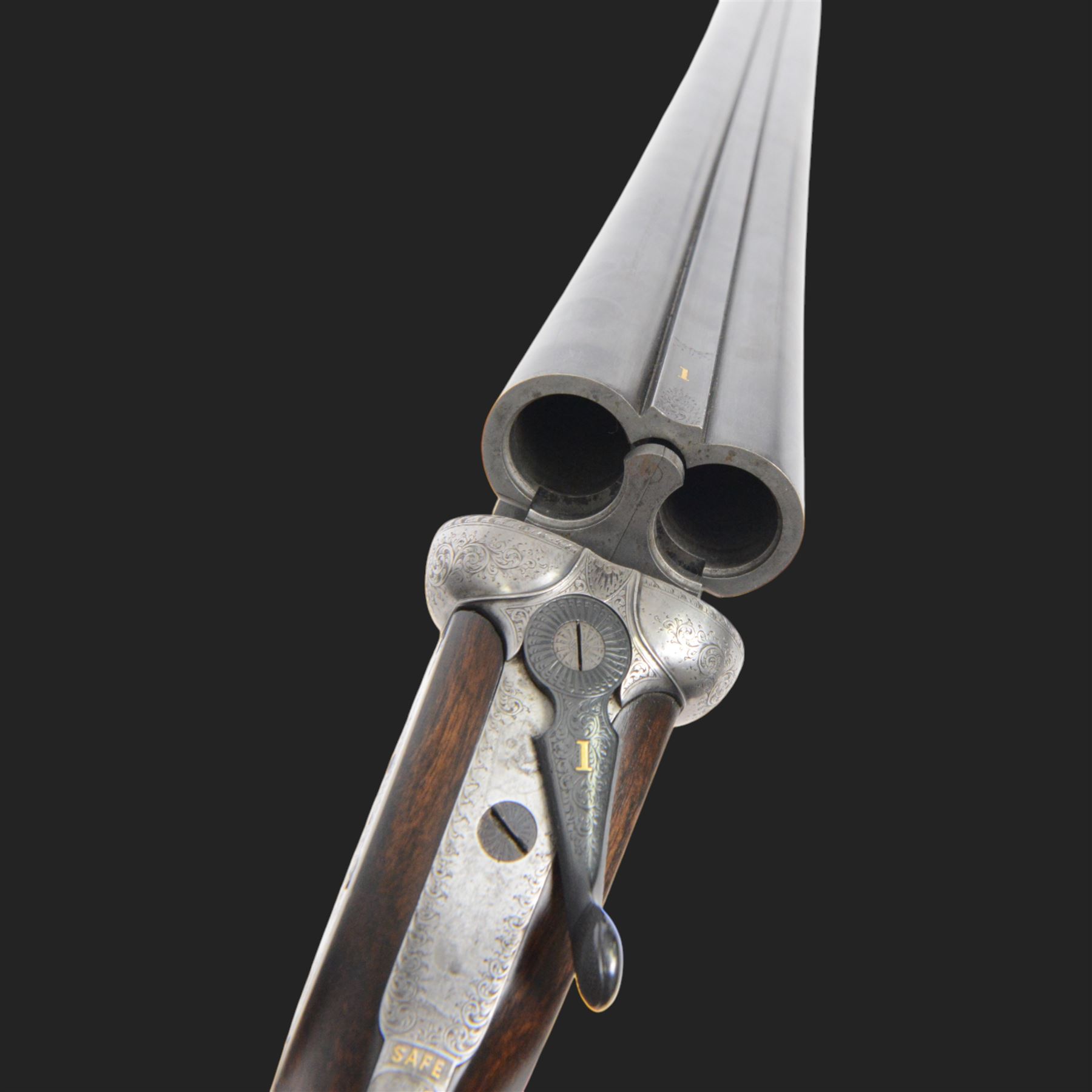 Holland and Holland 12 bore single trigger sidelock ejector, side by side double barrel shotgun with 76cm (30