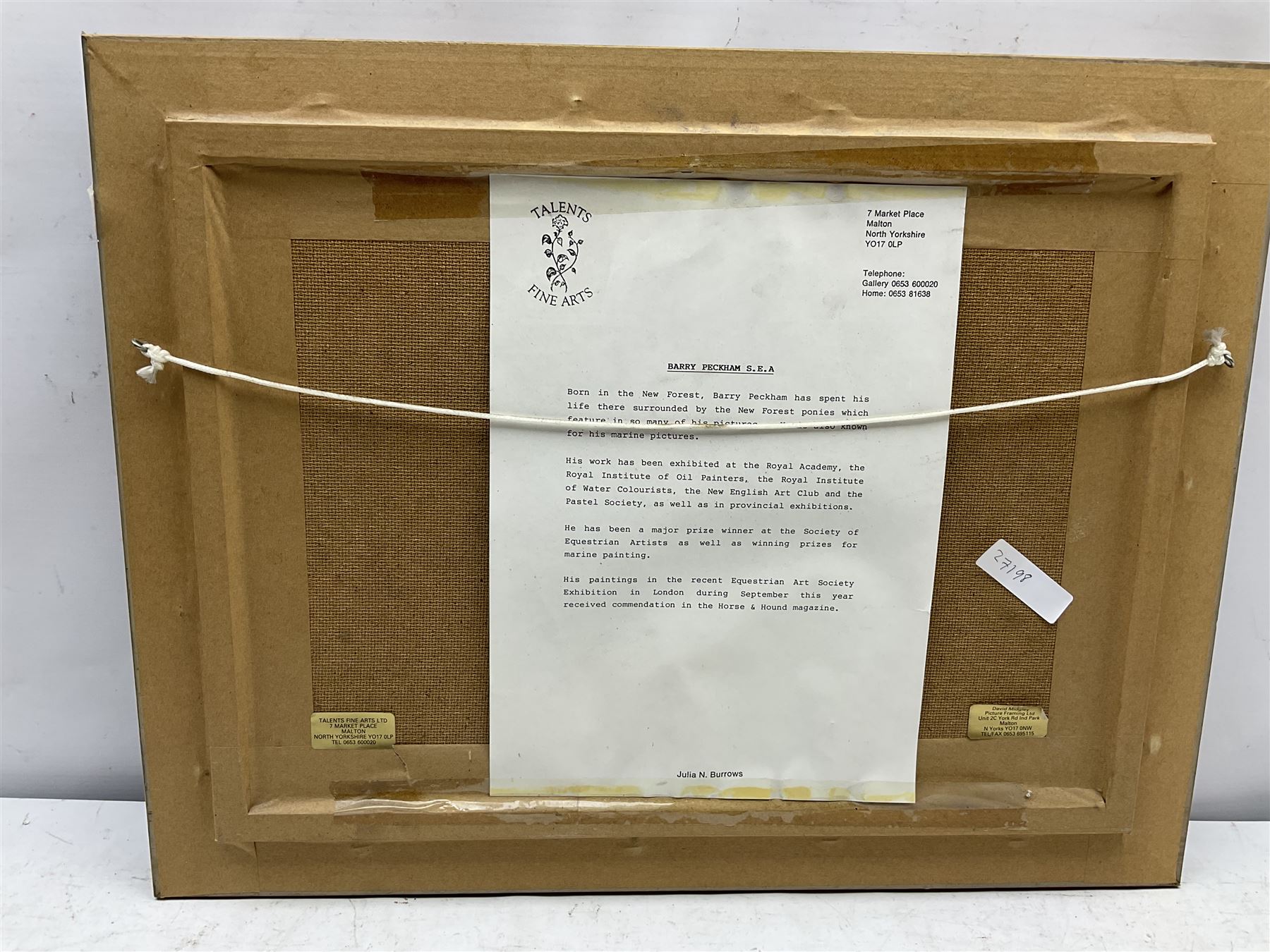 Barry Arthur Peckham (British 1945-): Highland Stream, oil on board signed and dated '94, 29cm x 42cm