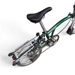 Brompton folding bicycle in green finish