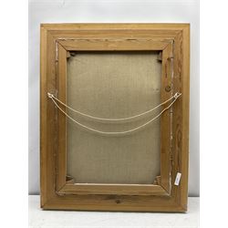 After José Manuel Capuletti (Spanish 1925-1978): 'New Horizons', colour print on canvas signed in the plate 66cm x 49cm