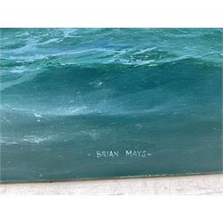 Brian Mays (British 1938-2005): 'Americas Cup 1885 - Puritan Defeats Genesta', oil on canvas signed, titled and dated '01 verso 71cm x 107cm (unframed) 
Provenance: direct from the family of the artist