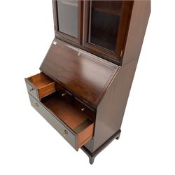 Stag Minstrel - mahogany bureau bookcase
