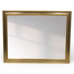 Contemporary gilt framed mirror, with moulded border enclosing a bevelled mirror plate 