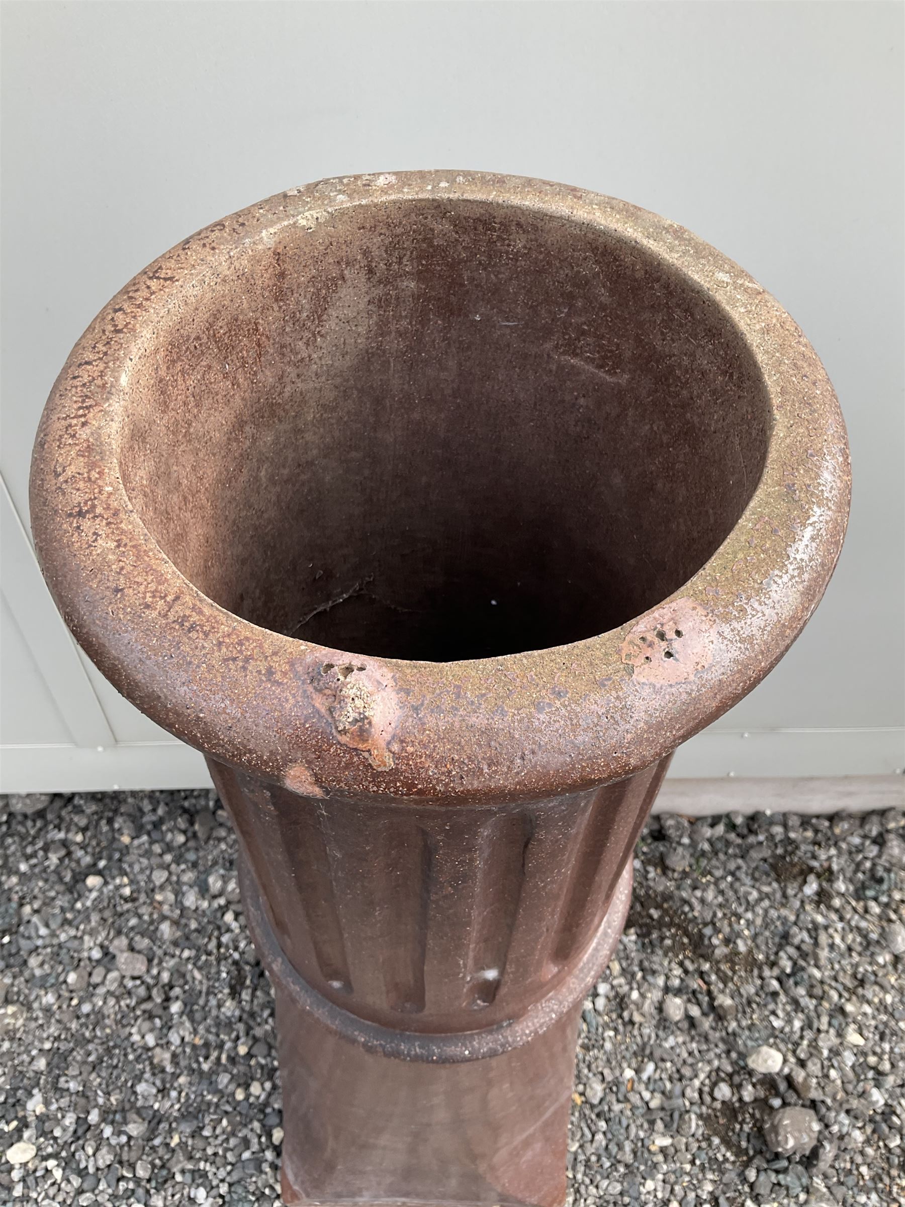 Tall Terracotta chimney pot - THIS LOT IS TO BE COLLECTED BY APPOINTMENT FROM DUGGLEBY STORAGE, GREAT HILL, EASTFIELD, SCARBOROUGH, YO11 3TX