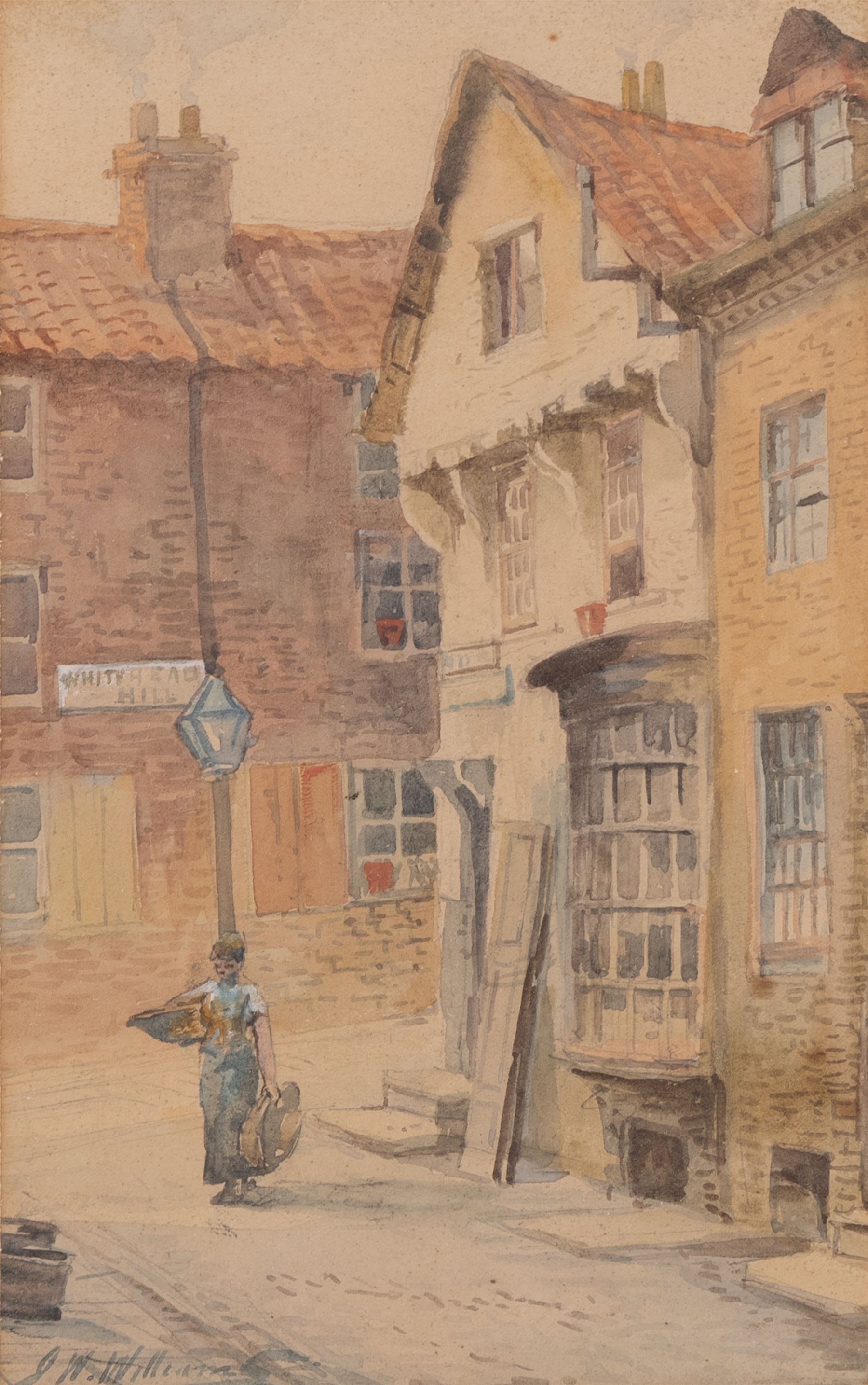 John Wynne Williams (British fl.1900-1920): Whitehead Hill and St Marys Steps, pair watercolours signed 24cm x 15cm; Austen Smith (British Early 20th Century): View towards Scarborough Castle, watercolour signed and dated 1913, 10.5cm x 17.5cm; A Smith (British Early 20th Century): Scarborough Harbour Scenes, pair watercolours signed 22cm x 34.5cm (5)