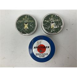 Webley Hurricane .22 air pistol with over lever action and thumb safety L27cm; Webley Premier .22 air pistol with over lever action No.816; part Diana model 2 air pistol; and quantity of .22 pellets in three tins