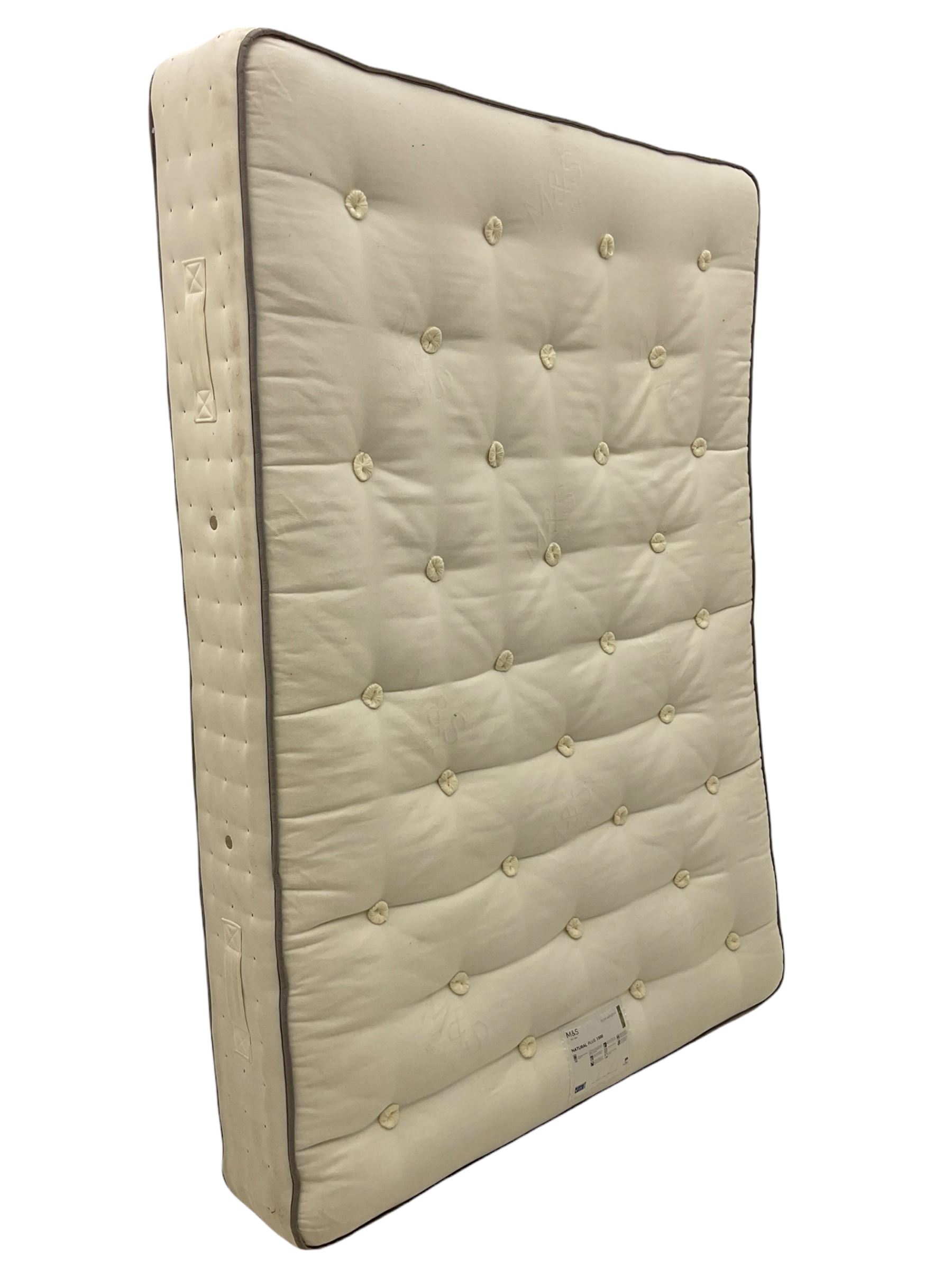 M&S Natural Plus 1500 4’ 6” double mattress