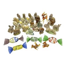 Collection of Wade Whimsies and three ha