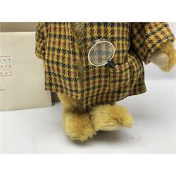 Modern Steiff limited edition teddy bear - Sherlock Holmes No.1242/1500 H35cm; in original box with paperwork